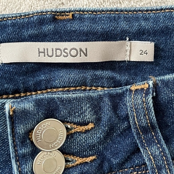 Hudson Beth Majesty Bootcut Jeans Dark Wash Size 24 Retro Western Rodeo Boho - Picture 10 of 15